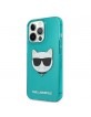 Karl Lagerfeld iPhone 13 Pro Hülle Case Cover Glitter Choupette Fluo Blau