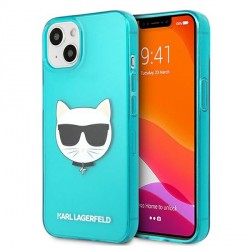 Karl Lagerfeld iPhone 13 mini Case Cover Glitter Choupette Fluo Blue