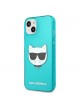 Karl Lagerfeld iPhone 13 mini Case Cover Glitter Choupette Fluo Blue