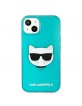 Karl Lagerfeld iPhone 13 mini Case Cover Glitter Choupette Fluo Blue