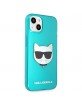 Karl Lagerfeld iPhone 13 mini Case Cover Glitter Choupette Fluo Blue