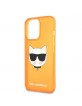 Karl Lagerfeld iPhone 13 Pro Max Hülle Case Cover Glitter Choupette Fluo Orange