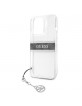 Guess iPhone 13 Pro Case Cover Transparent 4G Gray Strap Charm