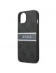 Guess iPhone 13 Case Cover 4G Stripe Gray / Silver