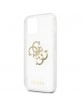 Guess iPhone 13 mini Hülle Case Cover Transparent 4G Gold Charms