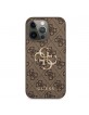 Guess iPhone 13 Pro Max Case Cover 4G Big Metal Logo Brown