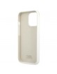 Karl Lagerfeld iPhone 13 Pro Case Cover Silicone White Stack Logo