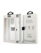 Karl Lagerfeld iPhone 13 Pro Case Cover Silicone White Stack Logo