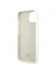 Karl Lagerfeld iPhone 13 mini Case Cover Silicone White Stack Logo