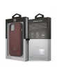 Mercedes iPhone 13 Case Cover Leather Urban Line Red