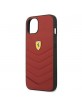 Ferrari iPhone 13 Off Track Quilted Leder Hülle Case Cover Rot