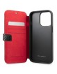 Ferrari iPhone 13 Pro Book Case Cover Carbon Stripe Black