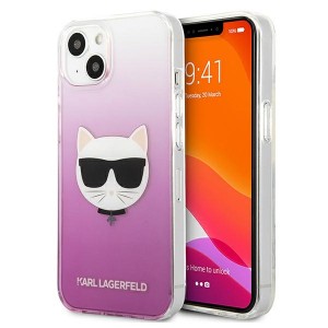 Karl Lagerfeld iPhone 13 Case Cover Choupette Head Pink