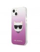 Karl Lagerfeld iPhone 13 Hülle Case Cover Choupette Head Pink