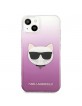 Karl Lagerfeld iPhone 13 mini case cover Choupette Head Pink