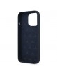 Mercedes iPhone 13 Pro Case Cover Silicone Line navy blue