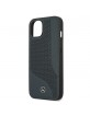Mercedes iPhone 13 Case Cover Real Leather Area navy blue