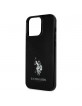 US Polo iPhone 13 Pro Max Case Cover Horses Logo Black