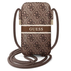Guess phone case iPhone 11 / 12 / 12 Pro / 13 / 13 Pro 4G Stripe 6.1 Brown