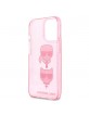 Karl Lagerfeld iPhone 13 Pro Case Cover Glitter Karl`s & Choupette Pink
