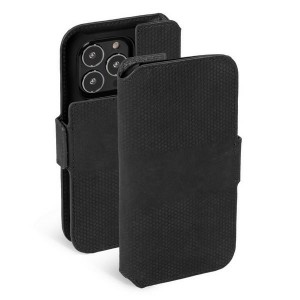 Krusell iPhone 13 Pro leather book case PhoneWallet cellphone cover black