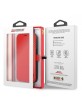 Ferrari iPhone 13 mini Tasche Book Case Cover Carbon On Track Stripe Rot