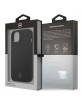 Mercedes iPhone 13 mini Case Cover Stars Pattern Black Genuine Leather
