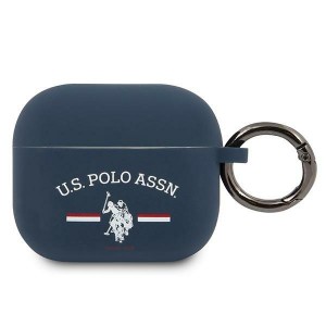 US Polo AirPods 3 Hülle Case Cover Silikon Blau