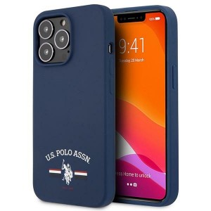 US Polo iPhone 13 Pro Case Cover Silicone navy blue