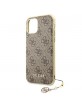 Guess iPhone 11 Pro Max Hülle Case Cover 4G Charms Braun