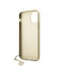 Guess iPhone 11 Pro Max Hülle Case Cover 4G Charms Braun