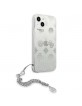Guess iPhone 13 mini Case Cover Peony Chain Silver