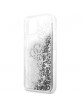 Guess iPhone 13 mini Case Cover 4G Big Logo Liquid Glitter Silver