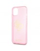 Guess iPhone 13 mini Case Cover Glitter 4G Big Logo Pink
