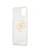 Guess iPhone 13 mini Case Cover Glitter 4G Big Logo Transparent