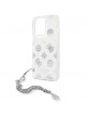 Guess iPhone 13 Pro Max Hülle Case Cover Peony Chain Silber