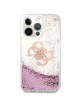 Guess iPhone 13 Pro Max Case Cover 4G Big Logo Liquid Glitter Pink