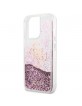 Guess iPhone 13 Pro Max Case Cover 4G Big Logo Liquid Glitter Pink