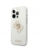 Guess iPhone 13 Pro Max Case Cover Glitter 4G Big Logo Transparent
