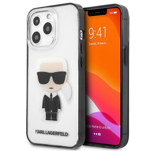 Karl Lagerfeld iPhone 13 Pro Case Cover Transparent Ikonik Karl