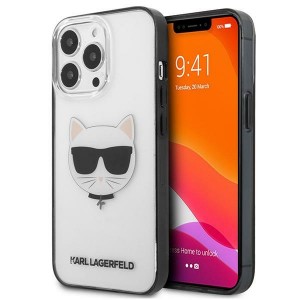 Karl Lagerfeld iPhone 13 Pro Max Hülle Case Transparent Ikonik Choupette