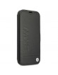 BMW iPhone 13 Pro Book Case Cover Genuine Leather Signature Black
