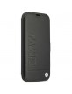 BMW iPhone 13 mini Book Case Genuine Leather Signature Black