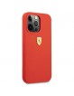 Ferrari iPhone 13 Pro Max Hülle Case Cover Silikon Rot