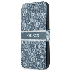 Guess iPhone 13 Pro Tasche Book Case 4G Stripe Blau