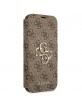 Guess iPhone 13 Pro Book Case Cover 4G Big Metal Logo Brown