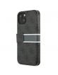 Guess iPhone 13 Book Case Cover 4G Stripe Gray