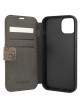 Guess iPhone 13 Tasche Book Case 4G Big Metal Logo Braun