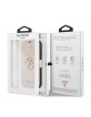 Guess iPhone 13 Tasche Book Case 4G Big Metal Logo Rosa