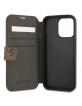 Guess iPhone 13 Pro Max Tasche Book Case 4G Big Metal Logo Braun